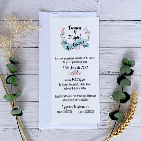 Invitación Original para Boda Bonita
