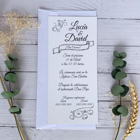 Invitación de Boda Barata