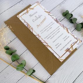 Invitación de Boda Marmoleada 2