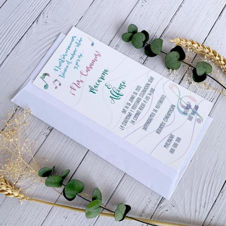 Invitación de Boda Música