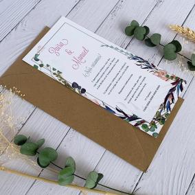 Invitación de Boda floral 2