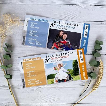 Invitación Boda Motera