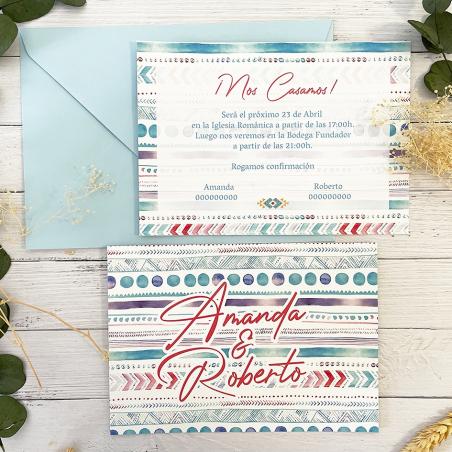Invitación de Boda Étnica