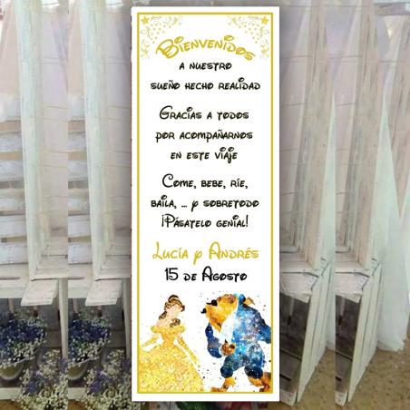 Banner bienvenida Bella y Bestia