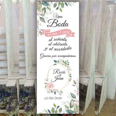 Banner Boda Elegante Rosa