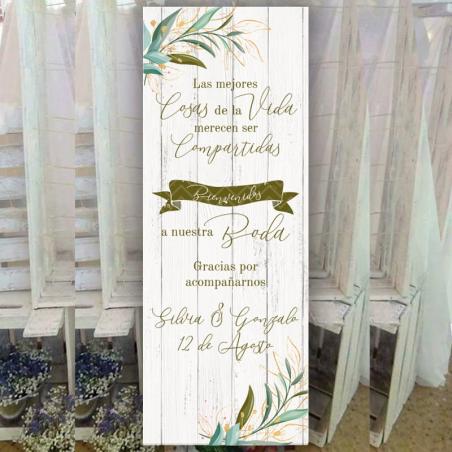 Banner Boda Flor Verde