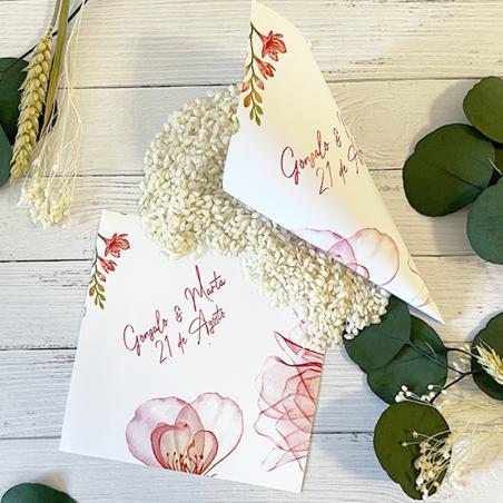 Cono Personalizado Amapolas
