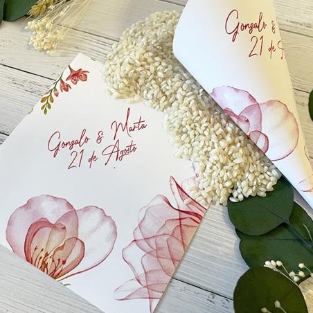 Conos para Bodas Amapolas