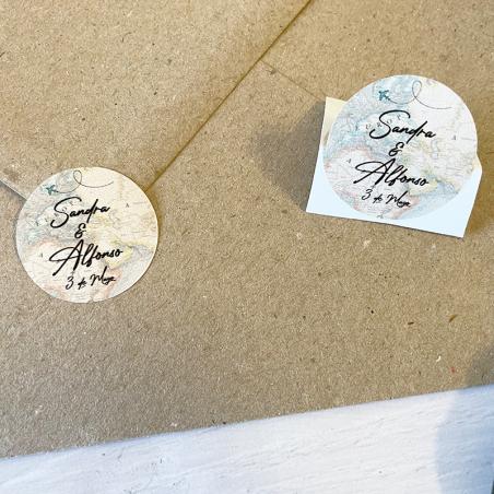 Pegatinas Personalizadas Mapamundi