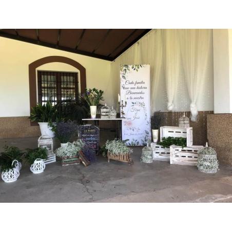 BANNER ELEGANTE PARA BODAS PERSONALIZABLE