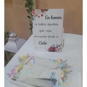 Cartel para Personalizar Flores Rojas 2