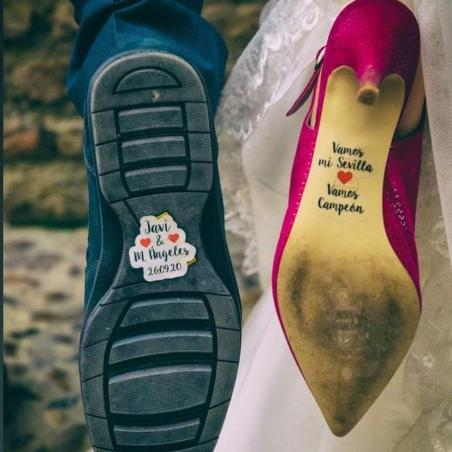 Adhesivos para Zapatos Corazón Rojo