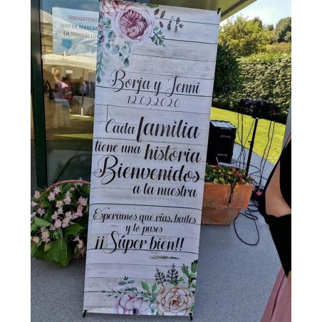Banner para bodas familia