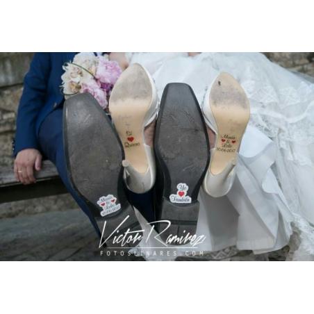 Adhesivos para Zapatos Corazón Rojo