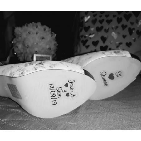 Adhesivos para Zapatos Corazón Rojo