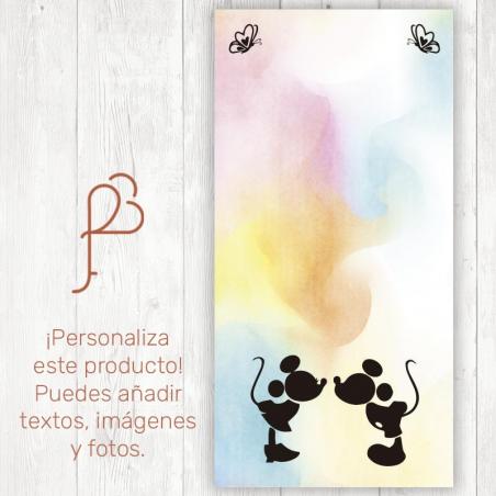 Cartel Mickey & Minnie personalizado