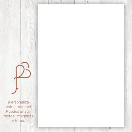 Cartel para Personalizar Blanco