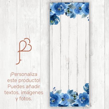 Banner Personalizado Floral Azul
