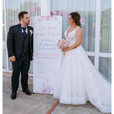 Banner Castillo Disney Floral
