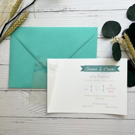 Invitación de Boda Confeti