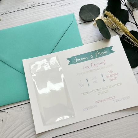 Invitación de Boda Confeti