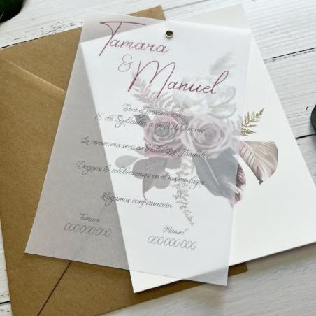 Invitacion Elegante Floral
