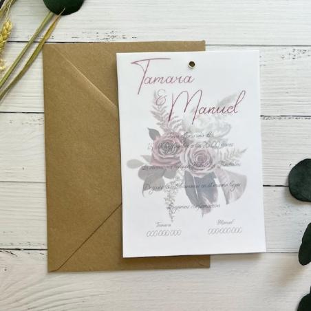 Invitacion Elegante Floral