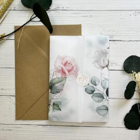 Invitación Elegante Floral