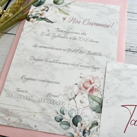 Invitación Elegante Floral
