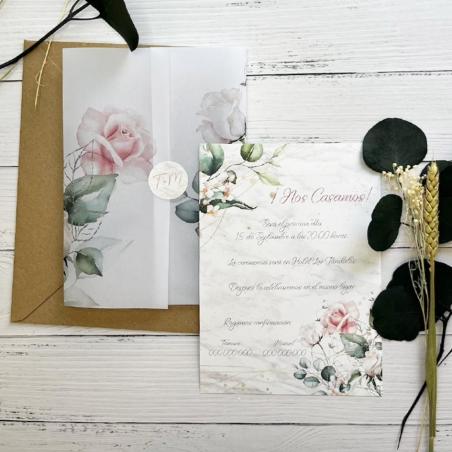 Invitación Elegante Floral