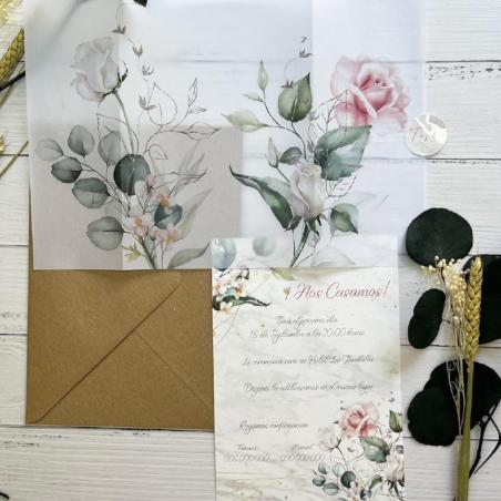 Invitación Elegante Floral
