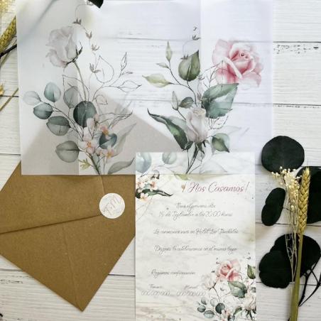 Invitación Elegante Floral