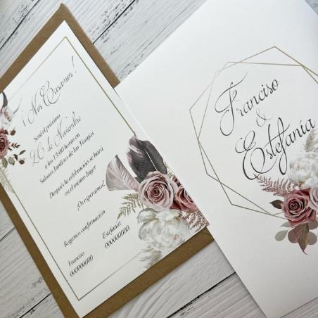 Invitación de Boda Elegante