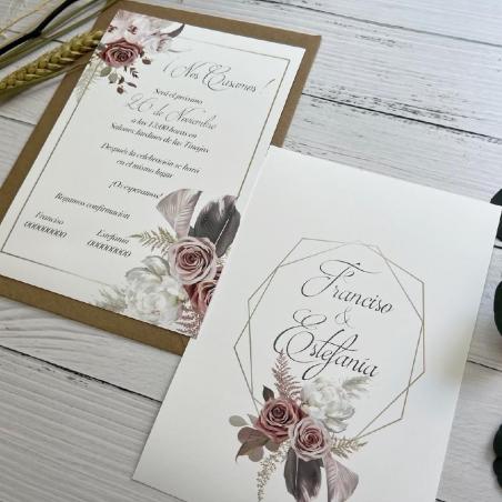 Invitación de Boda Elegante