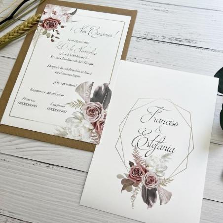 Invitación de Boda Elegante