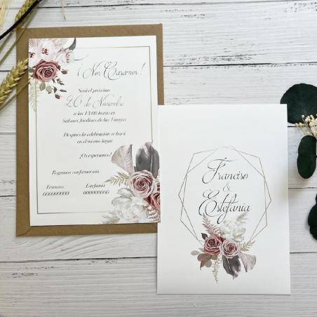 Invitación de Boda Elegante