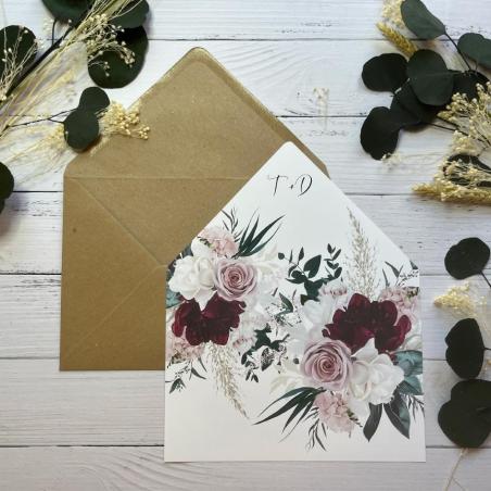 Forro para invitación Floral