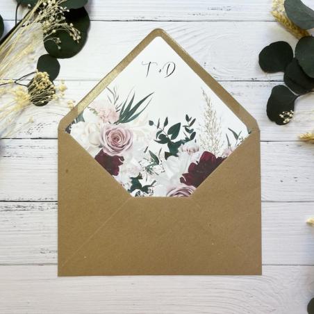 Forro para invitación Floral