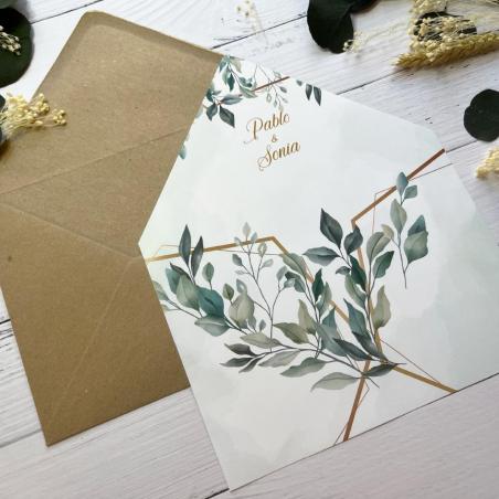 Forro para invitación Verde Manzana