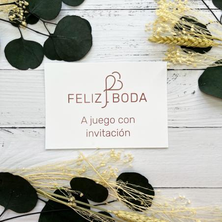 Tarjeta Agradecimiento a Juego con Invitación