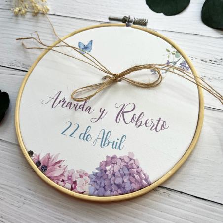 Bastidor Alianzas Hortensias Lilas