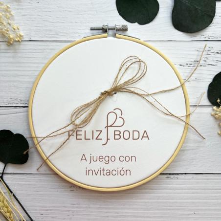 Bastidor A Juego con Invitación