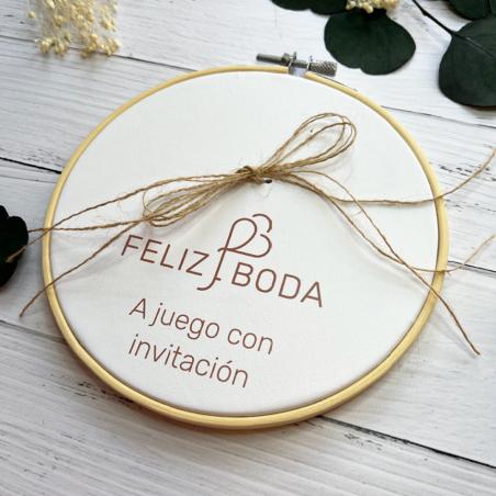 Bastidor A Juego con Invitación