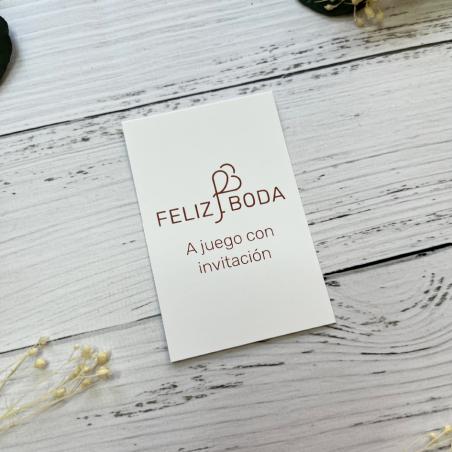 Bengala A Juego con Invitación