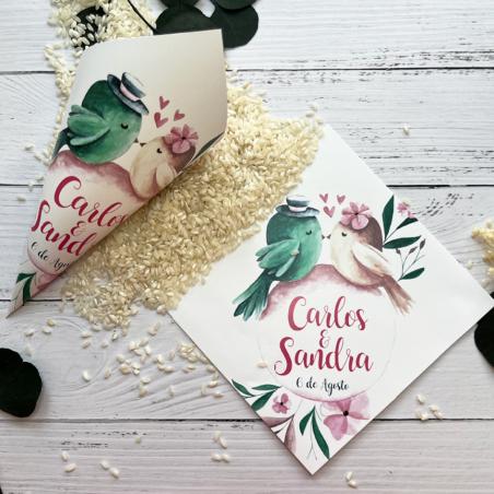 Cono Boda Pajaros