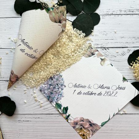 Cono Boda Hortensias