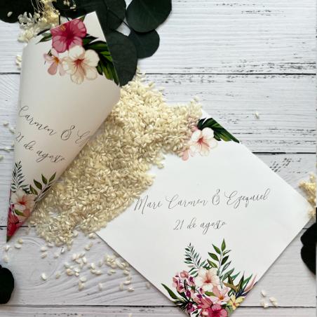 Cono Boda Flores