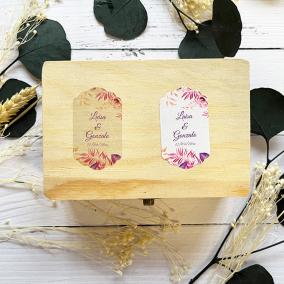 Adhesivo detalle Botella Floral Rosa 2