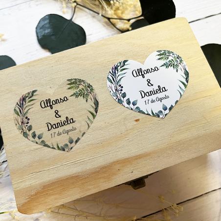 Adhesivo detalles Corazon Ramas