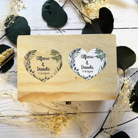 Adhesivo detalles Corazon Ramas